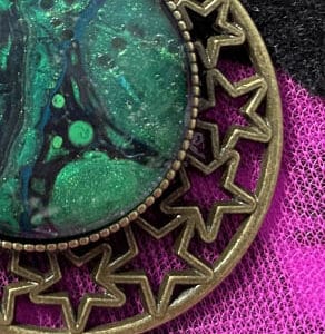 Witchy Ways Fluid art Necklace