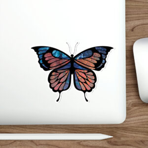 Butterfly Orange and Blue